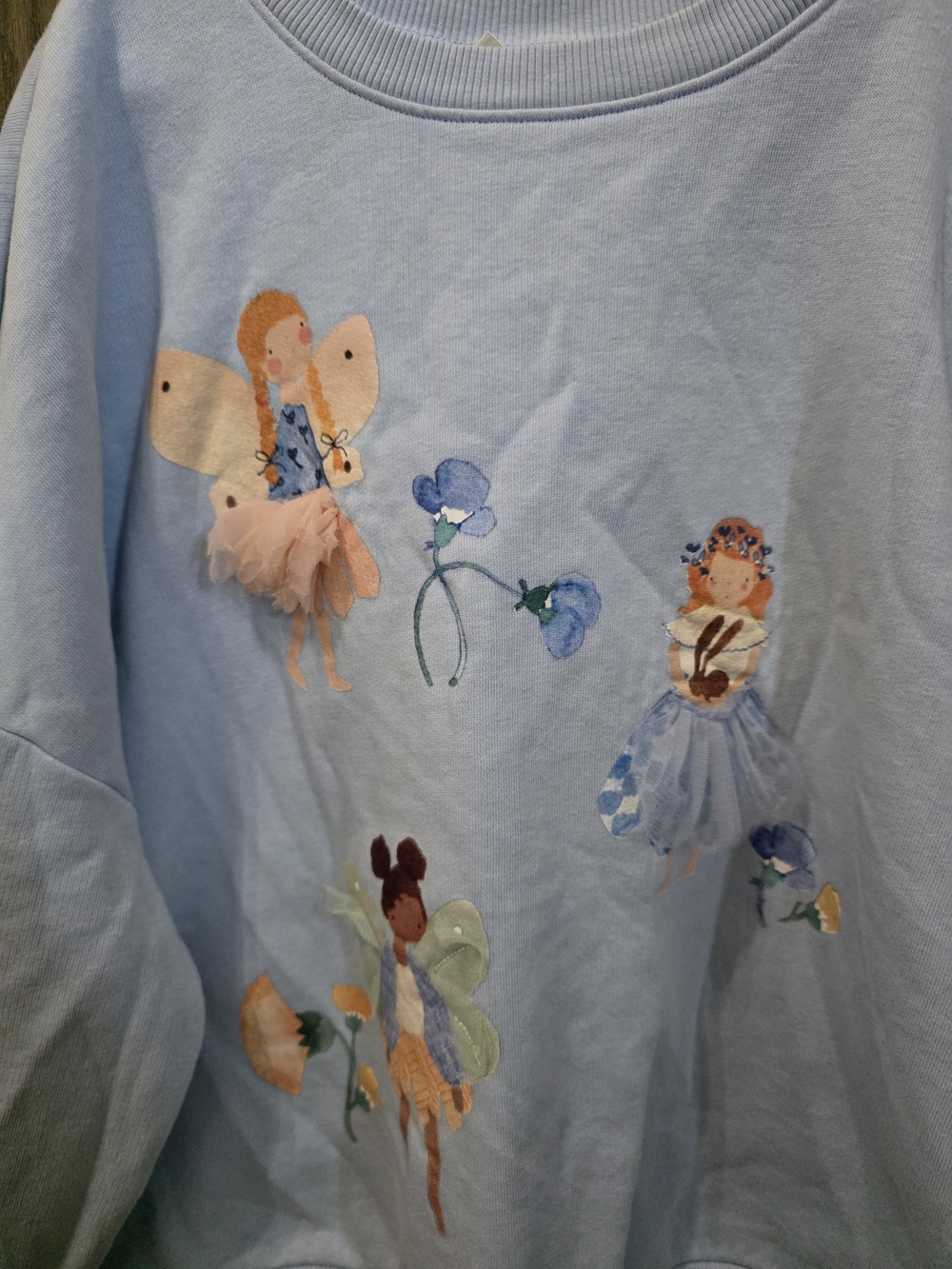 Next Light Blue Fairy Embroidered Sweatshirt - Picture 2 of 6
